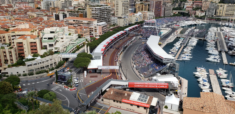 Took a break from the action and explored the Prince’s Palace. Very cool view of the circuit from above.